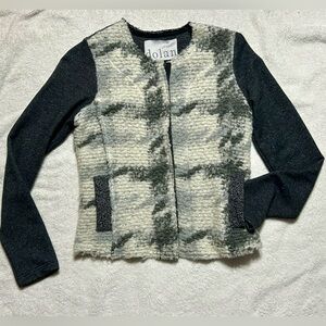 Anthropologie | Dolan Zip Front Wool Blend Cardigan Sweater size S Cardi